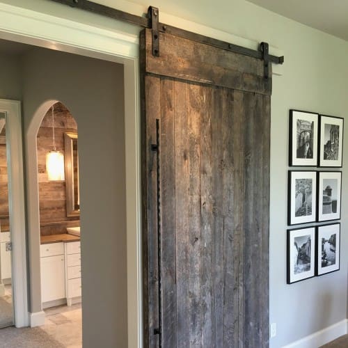 Wood Cladded Sliding Barn Doors