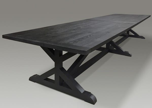 Wire Brushed Oak Timber X Base