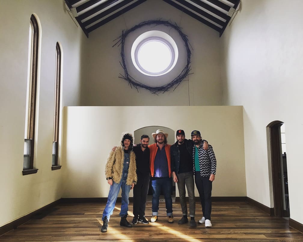 Traveller Band on Reclaimed Mixed Hardwood Flooring Traveller Band on Reclaimed Mixed Hardwood Flooring