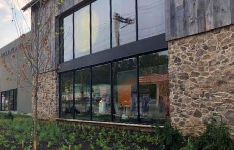 Exterior Barn Siding on Anthropologie Event Space at Devon Yard