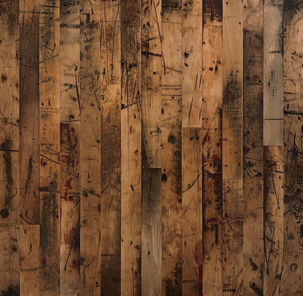 Skip Planed Racine Factory Maple Flooring