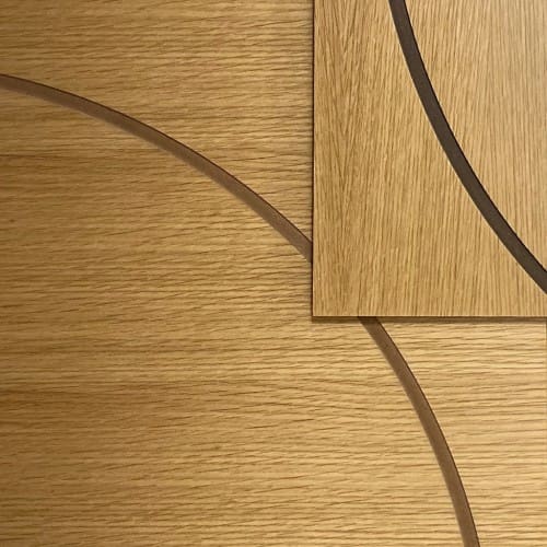 Routed Panel in Ash - Matte Clear