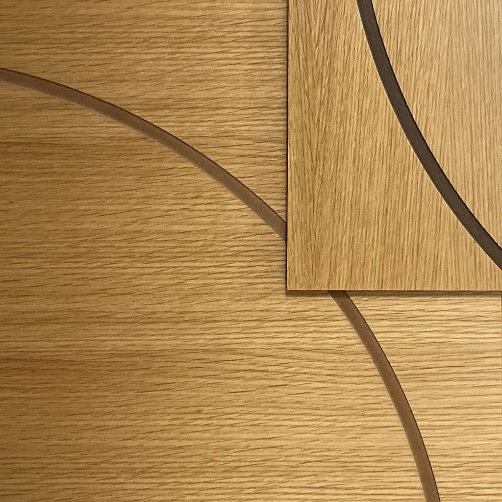 Routed Panel in Ash - Matte Clear