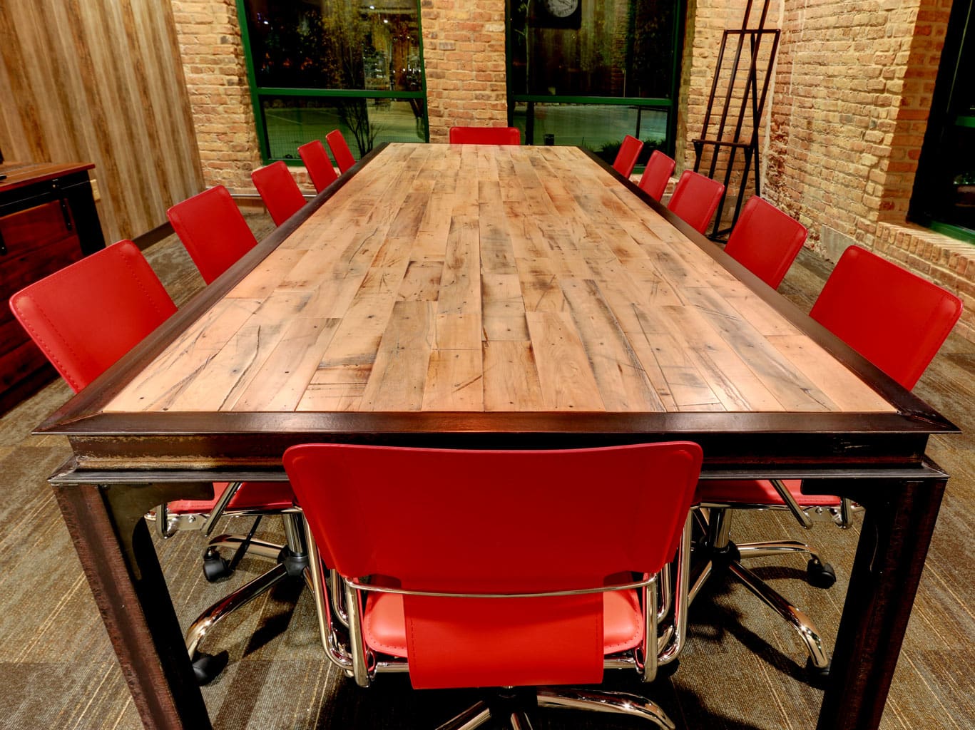 Factory Maple I-Beam Conference Table at Boelter Chicago