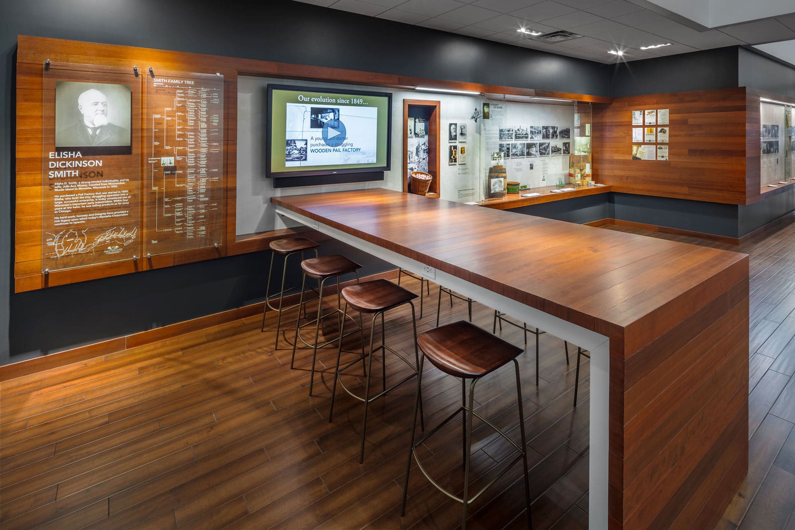 Cedar Waterfall Table Installed at Menasha Corporation