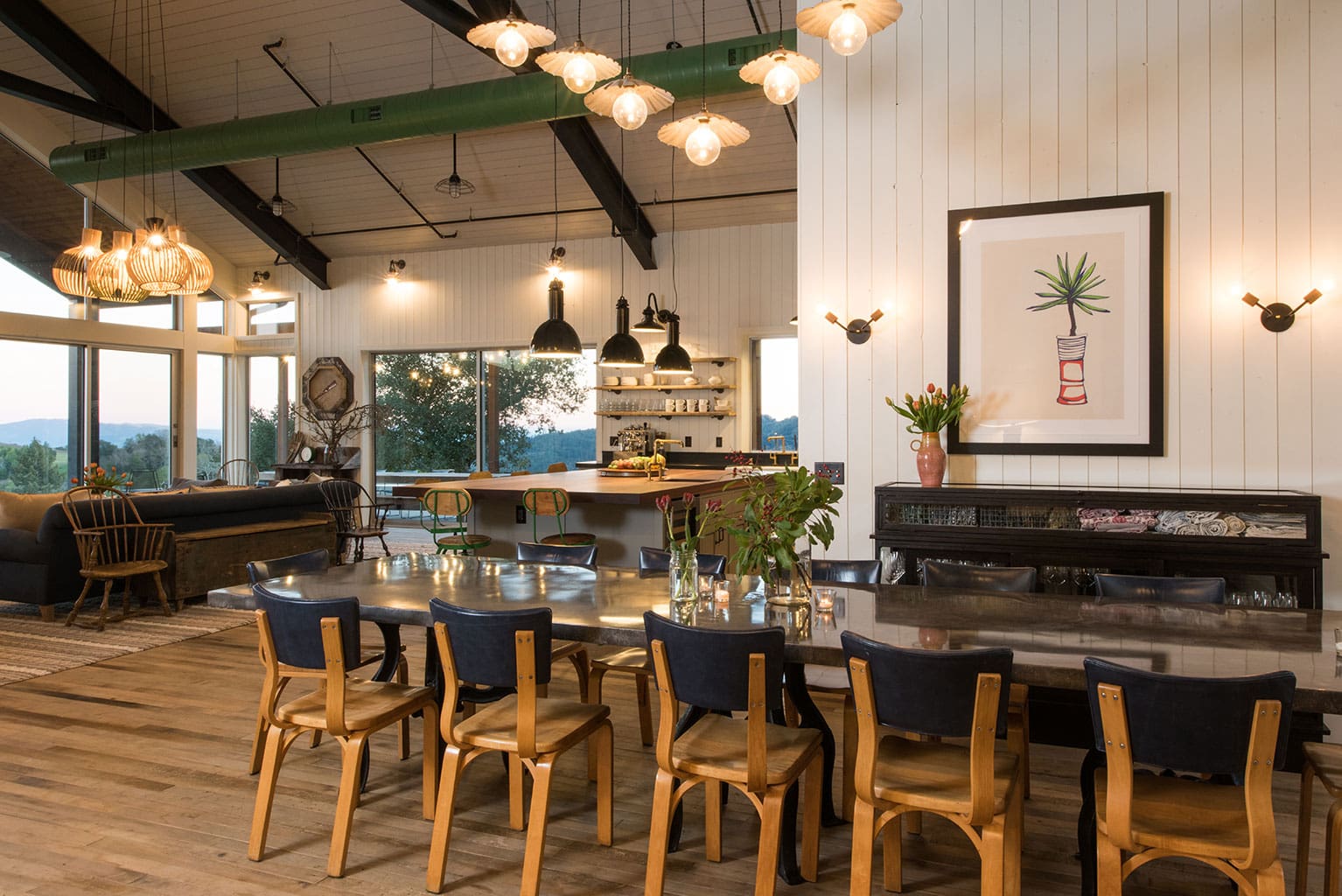 Dining Room Inside Napa Vineyard Home Dining Room Inside Napa Vineyard Home