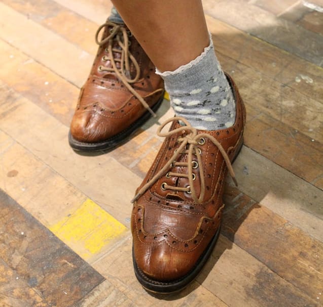 reclaimed factory maple flooring in urban outfitters soho