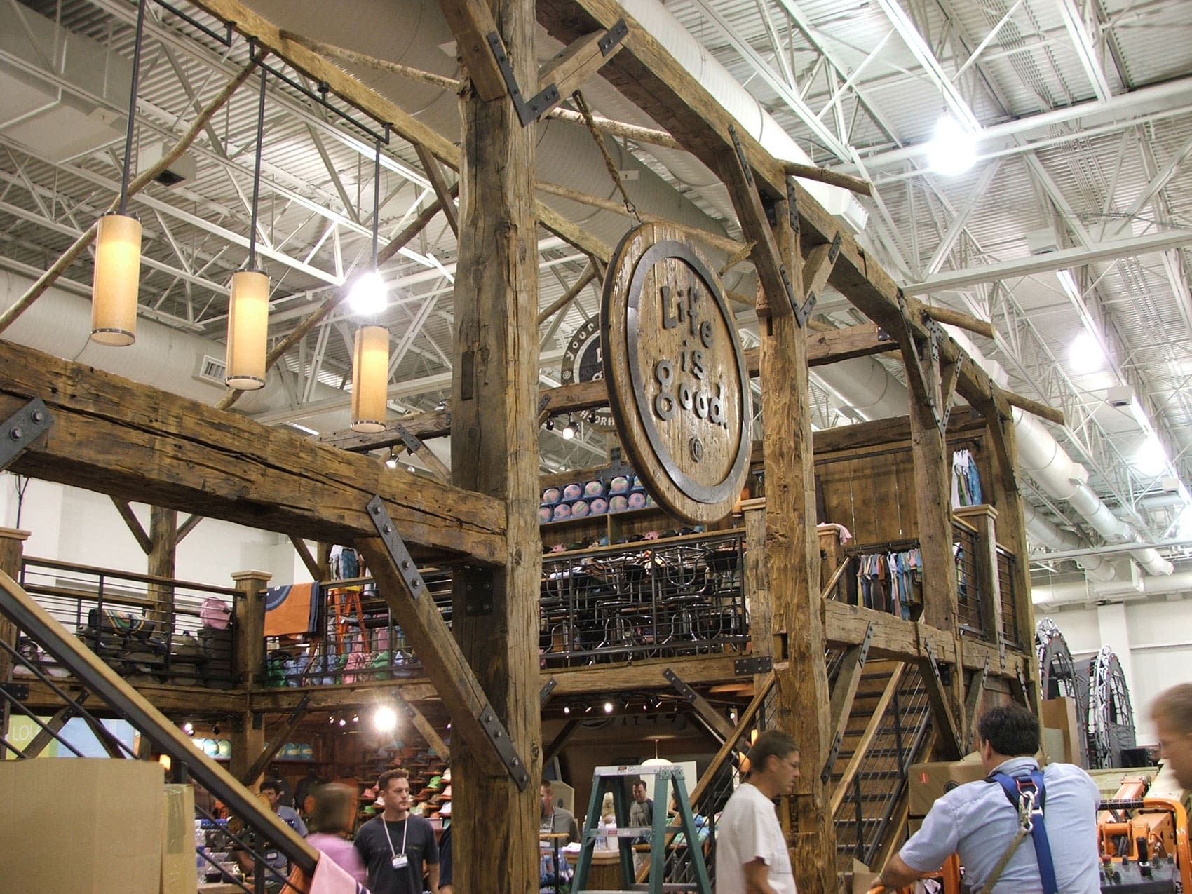 Life is Good Timber Framed Trade Show Booth