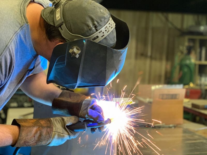 Metal Fabrication in Urban Evolutions Shop