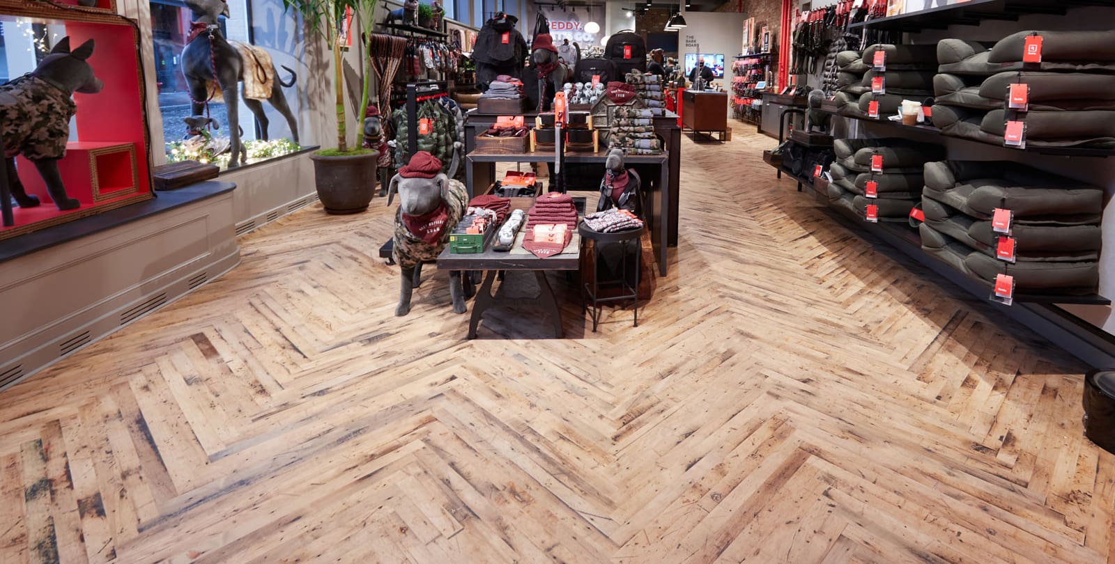 Reclaimed Flooring and Fixtures at Reddy in Soho