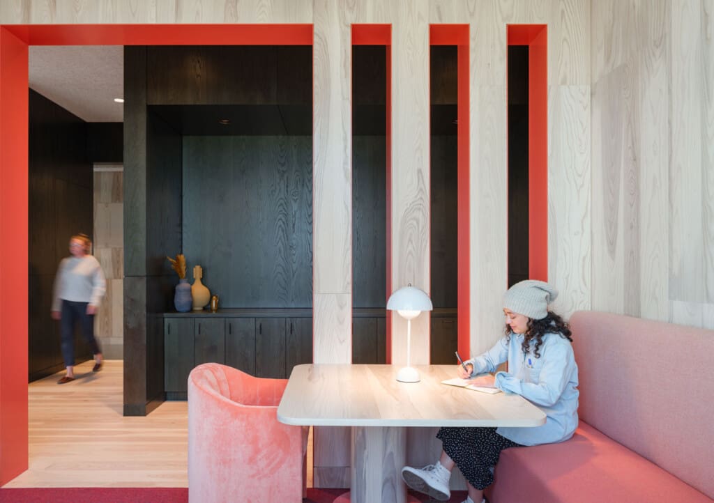 Rescued Urban Wood Ash Veneer Paneling Rescued Urban Wood Ash Veneer Paneling Featuring Green Stain