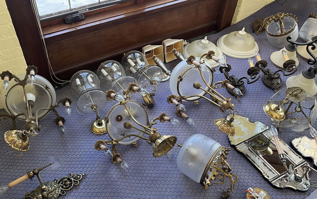 Repurposed fixtures salvaged from home in Lake County Repurposed fixtures salvaged from home in Lake County