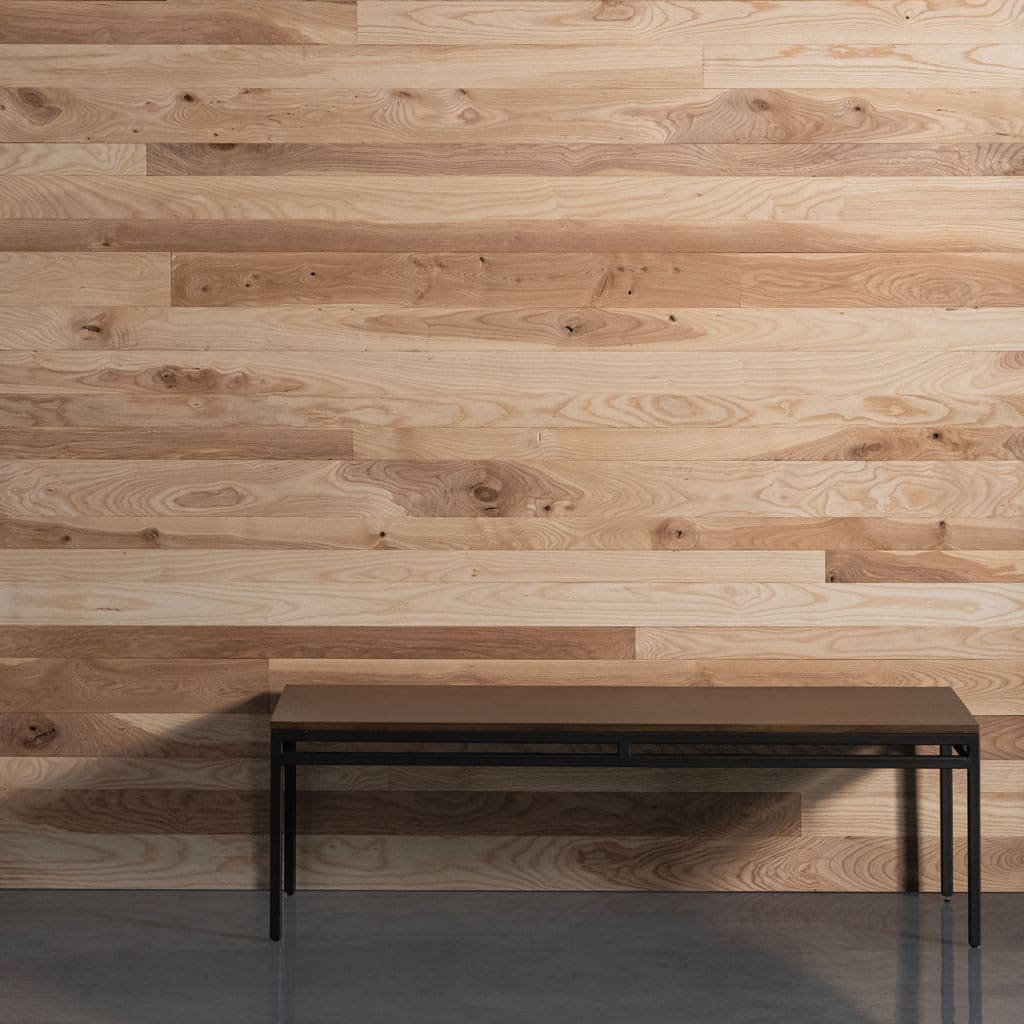 UE Live Sawn Matte Clear Ash Wall Cladding Installation