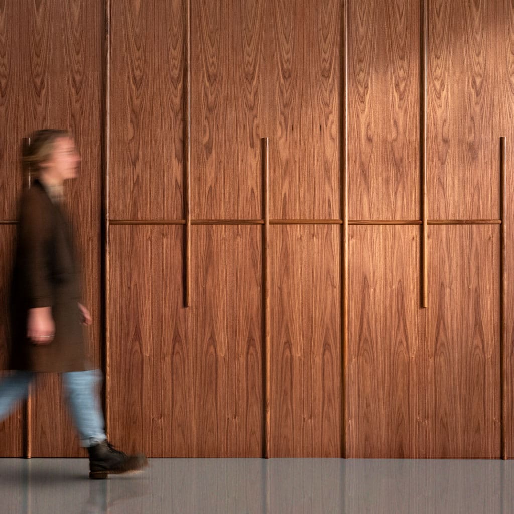 Open Grid Wood Wall Panel