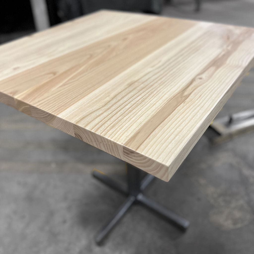 Urban Ash Cafe Table on X Base_Detail